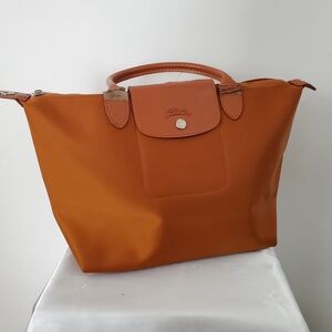 Longchamp Orange Tote Bag